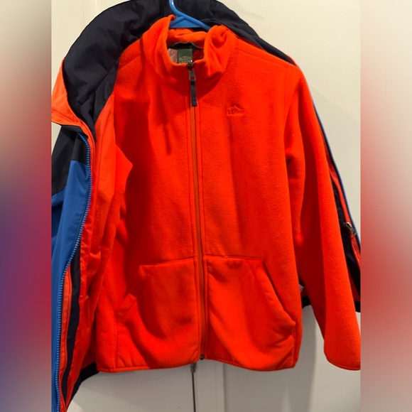 LL BEAN Kids winter jacket (detachable fleece and shell included) SIZE 14/16 - Picture 4 of 5